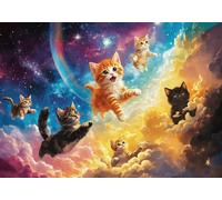 Trefl - Puzzle Gattini spaziali - 500 Pezzi