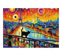 trefl Puzzle Gatto a Parigi 1000 pezzi 1 St