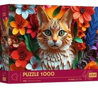 Trefl - Puzzle Gatto di carta con effetto 3D - 1000 Pezzi