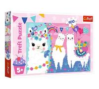 Trefl, Puzzle, Happy Llamas, 100 Pezzi, per Bambini dai 5 Anni