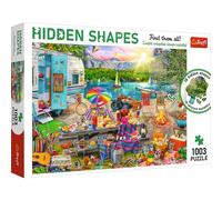 Trefl, Puzzle Hidden Shapes - Viaggio In Camper - 1000 + 3 Elementi, Trova Forme Nascoste Nel Puzzle, Puzzle Insolito, Vacanza, Camper, Van Life, Intrattenimento Creativo