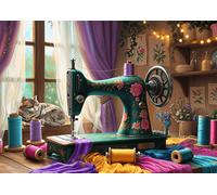 Trefl - Puzzle Il mio laboratorio di cucito - 1000 Pezzi