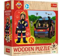 Trefl Puzzle in Legno 24 Pezzi - Sam il Pompiere - 1 pz.
