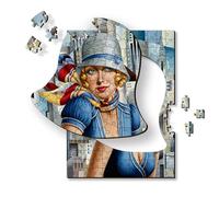 Trefl - Puzzle in legno 200 pezzi, L'estate in città, Catherine Abel | Per bambini e adulti dai 10 anni in su, dipinti famosi di artisti rinomati, pezzi perfettamente combacianti, decorazione