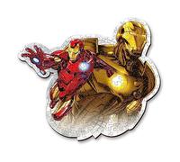 Trefl - Puzzle in Legno 3D: Marvel's Avengers, l’Audace Iron Man - 160 Pezzi, Wood Craft, Forme Irregolari, 10 Figurine, Moderno Puzzle Premium, per Adulti e Bambini dai 9 Anni di età