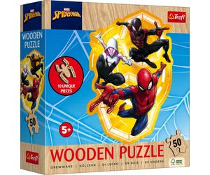 Trefl Puzzle in Legno Junior 50 Pezzi - Marvel Spiderman - 1 pz.
