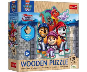 Trefl Puzzle in Legno Junior 50 Pezzi - Paw Patrol, Rescue Knights - 1 pz.