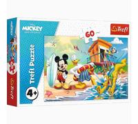 Trefl, Puzzle, Disney Topolino e i Suoi Amici, 60 Pezzi, Una Giornata Interessante per Topolino e i Suoi Amici, per Bambini dai 4 Anni