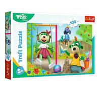 Trefl, Puzzle, La Famiglia Treflik, 100 Elementi, Trefliks divertenti, per Bambini dai 5 anni