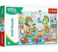 Trefl - Puzzle La felice famiglia Trefliks - 1-39 Pezzi