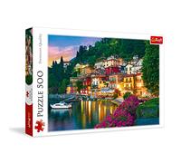 Trefl 500 Elementi, Qualità Premium, per adulti e Bambini da 10 anni Puzzle, Colore Lago di Como-Italia, 37290