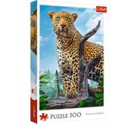 Trefl Puzzle Leopardo selvatico Qualità premium per adulti e bambini dai 10 anni 500 pezzi