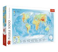 Puzzle 1000 pezzi Mappa fisica del mondo