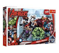 Trefl, Puzzle, Marvel Avengers, 100 Pezzi, All'attacco, per Bambini dai 5 Anni