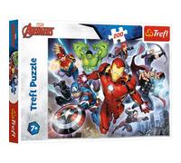 Trefl Puzzle Avengers Coraggiosi 200 Pezzi Marvel per Bambini da 7 Anni