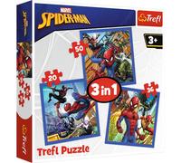 Trefl 916 34841 EA 3 in 1 Spiderman, Multicolored
