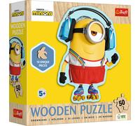 Trefl - Puzzle Minion pazzo di legno - 40-99 Pezzi