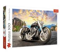 Trefl, Puzzle, Moto Nera, 500 Pezzi, Qualità Premium, per Adulti e Bambini da 10 Anni