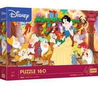 Trefl Natale da favola 160 pezzi-Puzzle colorati con personaggi delle fiabe Disney, intrattenimento creativo, divertimento per bambini dai 6 anni in su, Multicolore, 40057