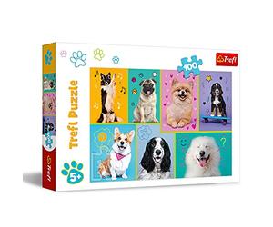 Trefl, Puzzle, Nel Mondo dei Cani, 100 Pezzi, per Bambini dai 5 Anni