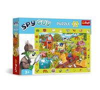 Trefl Osservazionale Spy Guy: Fattoria-24 Pezzi-Trova tutti gli Oggetti della Cornice, Puzzle Colorati Ricchi di Dettagli, Allenamento Percettivo per Bambini dai 3 anni, Multicolore, 15589