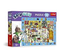 Trefl - Puzzle Osservazionale Spy Guy: Museo - 100 Pezzi - Trova tutti gli Oggetti della Cornice, Puzzle Colorati Ricchi di Dettagli, Allenamento Percettivo per Bambini dai 5 anni