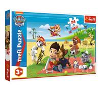 Trefl - Puzzle Divertimento alla fine di Paw Patrol 24 maxi - 1-39 Pezzi