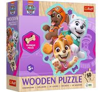 Trefl - Puzzle Paw Patrol in legno 50 pezzi - 40-99 Pezzi