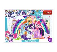 Trefl, Puzzle pony felice, 24 maxi pezzi, My Little Pony, per bambini dai 3 anni in su