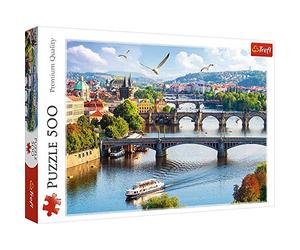 Trefl, Puzzle, Praga, Repubblica Ceca, 500 Elementi, Qualità Premium, per Adulti e Bambini da 10 anni