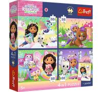 Trefl Puzzle Premium Plus 4 in 1 - Gabby's Dollhouse - 1 pz.