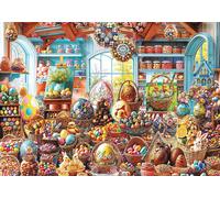 Trefl - Puzzle Premium Plus: Fiore di primavera - Negozio di dolciumi di Pasqua - 500 Pezzi