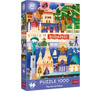 Trefl - Puzzle Premium Plus: L'arte del colore: Budapest, Ungheria - 1000 Pezzi