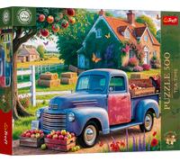 Trefl - Puzzle Premium Plus: L'ora del tè: L'auto del contadino - 500 Pezzi