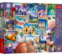 Trefl - Puzzle Premium Plus: L'ora del tè: ricordi di viaggio - 500 Pezzi