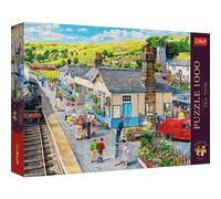 Puzzle 1000 pezzi - Premium Plus - Ore del Tè - Stazione Ferroviaria