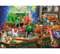 TREFL Puzzle Premium Plus: Tempo del tè con gattini birichini 1000 pezzi