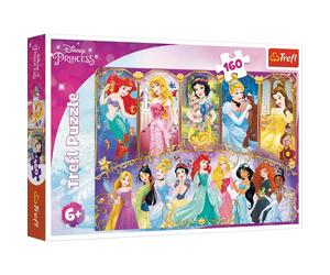 Trefl, Puzzle, Principesse Disney, 160 Elementi, Ritratti di Principesse, per Bambini da 6 anni