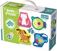 Trefl TRF36074 4 Puzzle in 1 Sagomato - Baby Classic: Animali