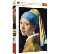 Trefl - Puzzle Johannes Vermeer: ragazza con l'orecchio di perla - 1000 Pezzi