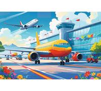 Trefl Re dei Cieli 100 Pezzi-Puzzle con Aeroplani, Intrattenimento Creativo, Divertimento per Bambini dai 5 anni, Multicolore, 16491