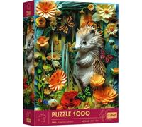 Trefl Effetto 3D, Riccio-1000 Pezzi-40° Anniversario, Arte Paper Art, Puzzle Premium per Adulti e Ragazzi dai 14 anni, Multicolore, 40042
