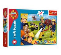 Trefl, Puzzle, Sam il Pompiere, 30 Pezzi, Pronto ad Aiutare, per Bambini dai 3 Anni