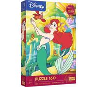 Trefl Sirenetta 160 Pezzi-Puzzle Colorato con i protagonisti dei cartoni Disney, Intrattenimento Creativo, Gioco per Bambini dai 6 anni, Multicolore, 40056