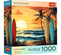 Trefl - Puzzle Surf al tramonto - 1000 Pezzi