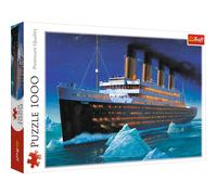 Trefl - Puzzle Titanic, nave - 1000 Pezzi, Inghilterra, nave, mare, oceano, iceberg, puzzle fai da te, intrattenimento creativo, divertimento, regalo, puzzle classico per adulti e Bambini dai 12 anni