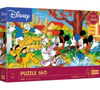 Trefl Disney, Pozzanghere 160 Pezzi-Puzzle Colorato con i personaggi del cartone animato Topolino, Intrattenimento Creativo, Gioco per Bambini dai 6 anni, Multicolore, 40055