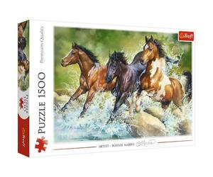 Trefl, Puzzle, Tre Cavalli Selvaggi, 1500 Pezzi, Qualità Premium, per Adulti e Bambini da 12 anni