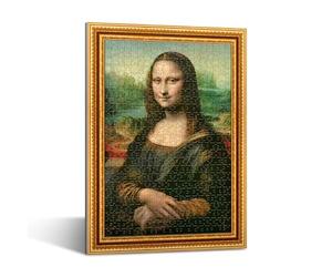 Trefl - PuzzleFrame - Mona Lisa, Leonardo da Vinci - 500 pezzi, puzzle incorniciato, per adulti e bambini dai 10 anni in su