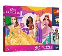 Trefl - Rilassamento con le principesse - 100 pezzi - Puzzle colorato con gli eroi delle fiabe, abbinalo a te, poster unico incluso, intrattenimento creativo, divertimento per bambini dai 5 anni in su
